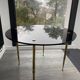 Black and brass style coffee table