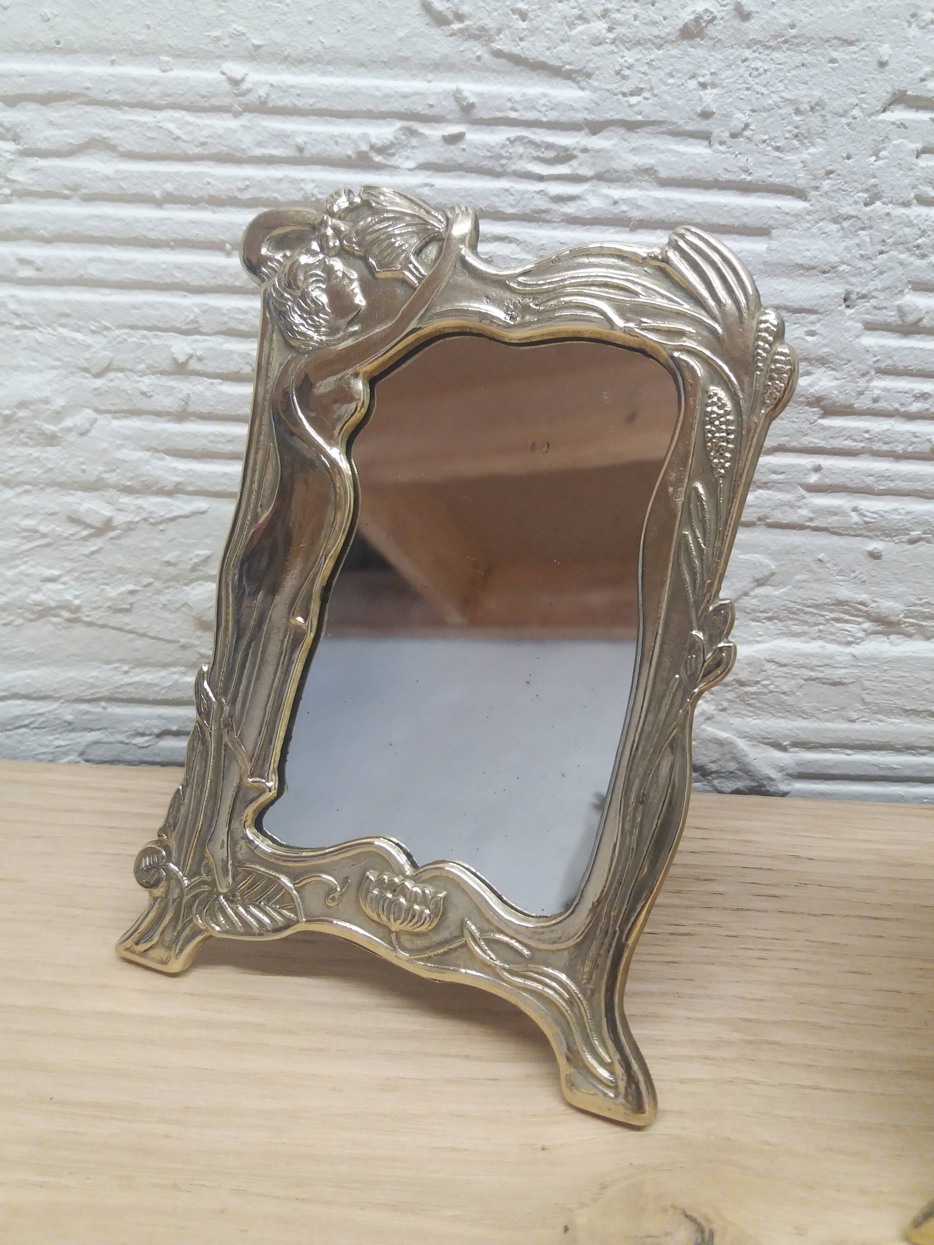 Art Nouveau mirror duo