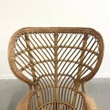 Gio Ponti rattan chair, Italy 1960s