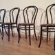 Chaises de salle à manger en hêtre courbé dans le style de Thonet, Italie, lot de 4