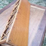Sixties rattan wall shelf