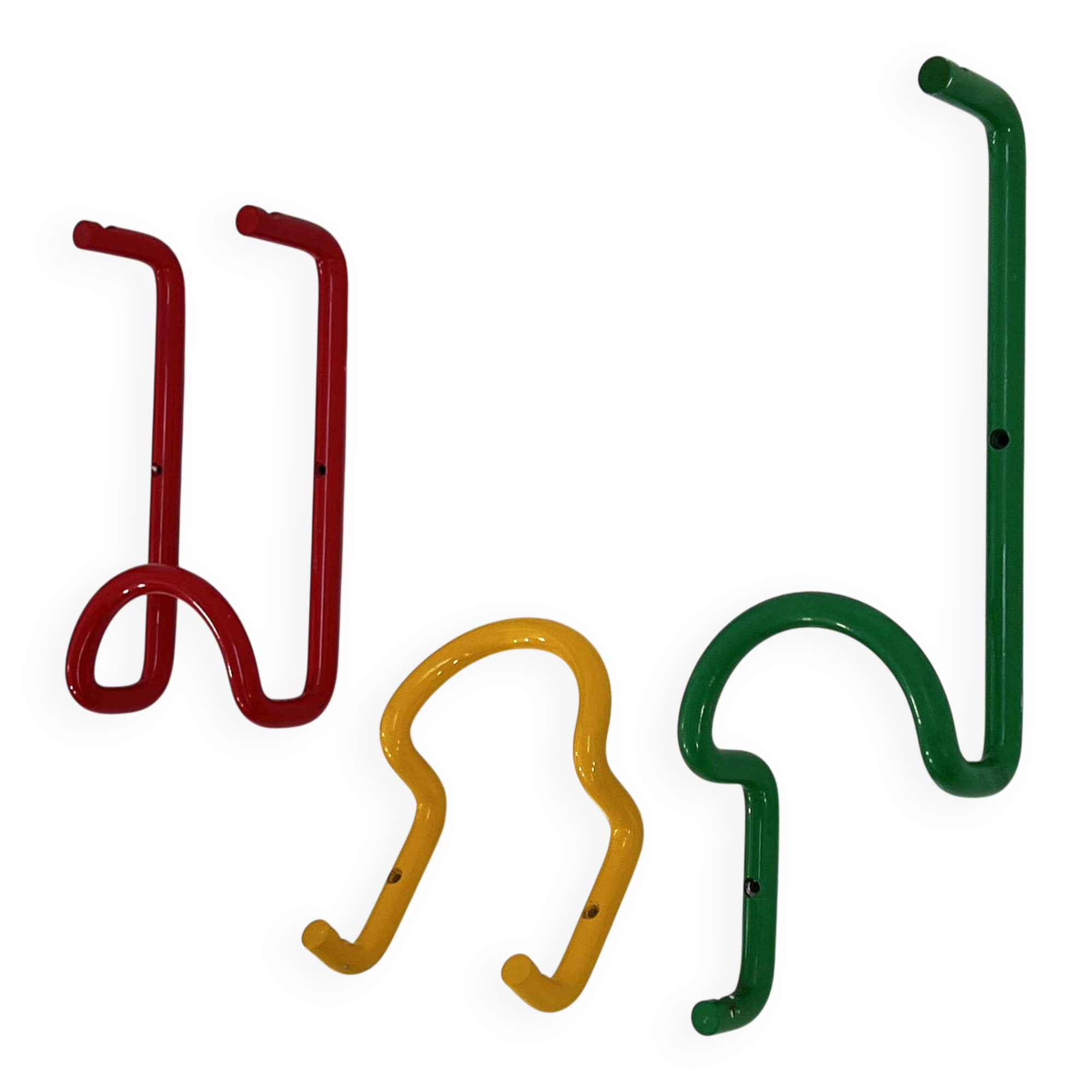 Set of 3 "taka" coat hooks by Cesare Rota Nodari for Acerbis, 1960