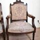 Pair of Louis XVI style queen-style armchairs in richly carved wood