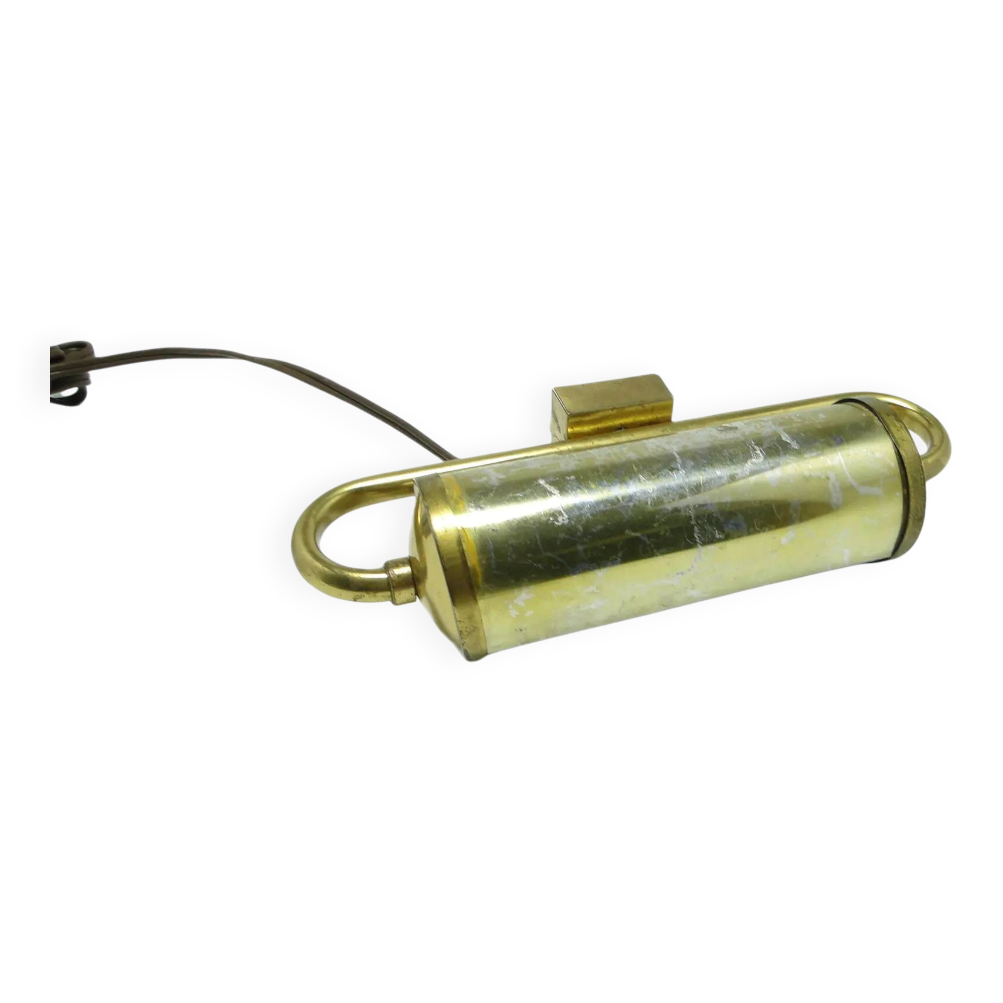 Picture light, mid-century modern, brass, Poland, 1950s.