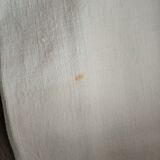 Old embroidered monogram EC métis sheet 300 x 200 cm Art Deco