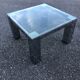 Chrome coffee table and smoked glass 70
