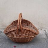 Wicker log basket