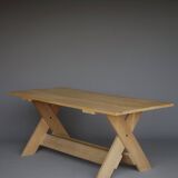 Rare 'Crate' dining table by Gerrit Rietveld for Cassina, 1980s