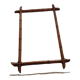 Antique bamboo mirror 51x81cm