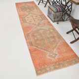 3x12 Pumpink Orange Classic Vintage Runner Rug, 90x353Cm SK 20811