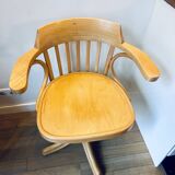 Bentwood office chair by Zpm radomsko, 1950s