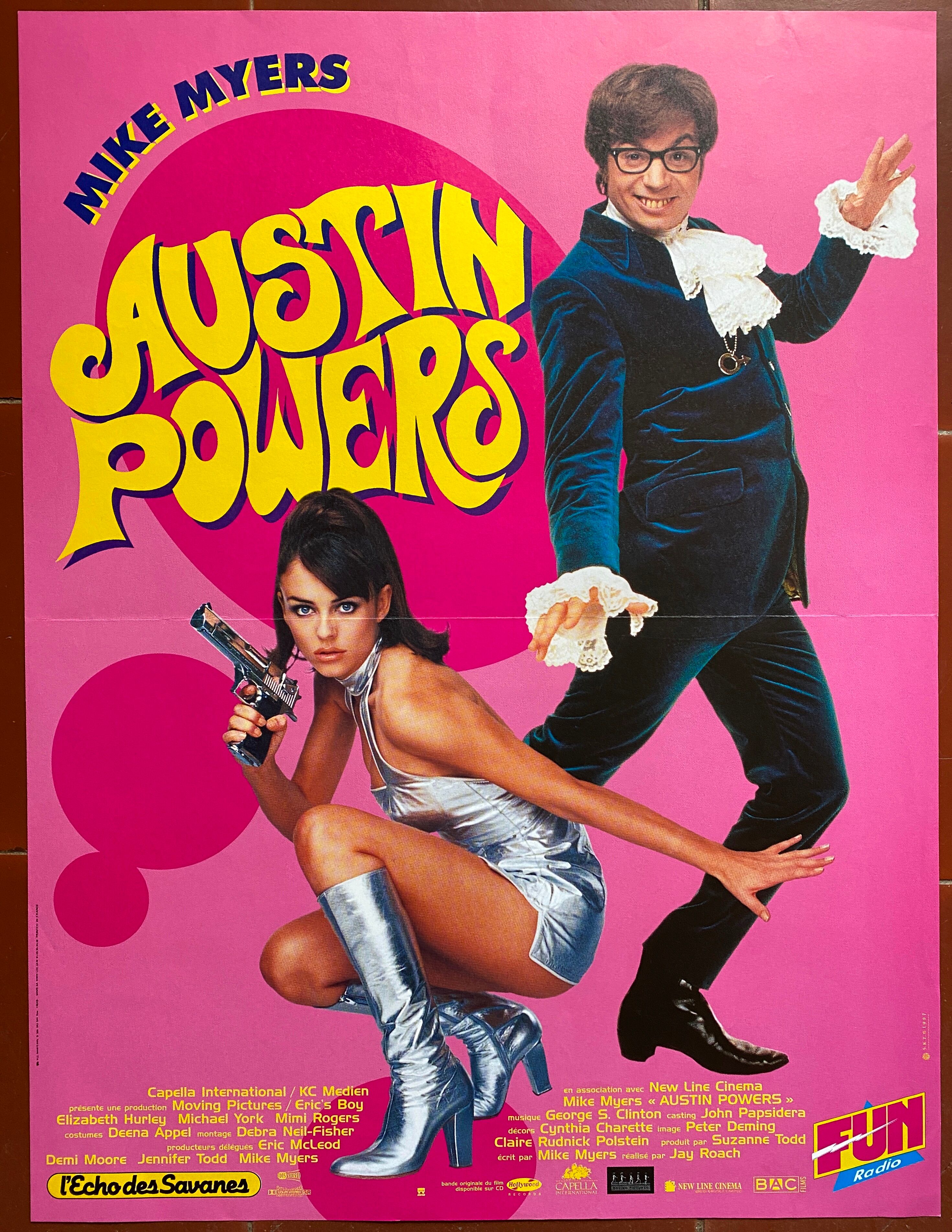 Movie poster Austin Powers Mike Myers