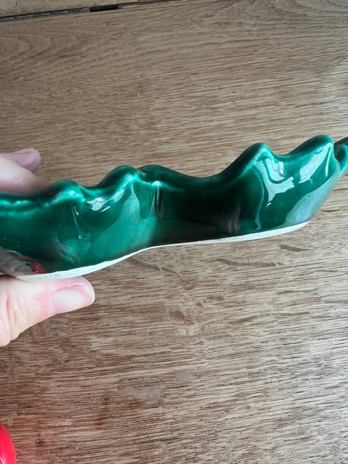 Barbotine set Salt shaker pepper shaker mustard pot