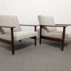 Pair of Danish teak armchairs from the 50s/60s