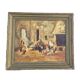 C. Roman Oil on Canvas Depicting Hens and a Rooster