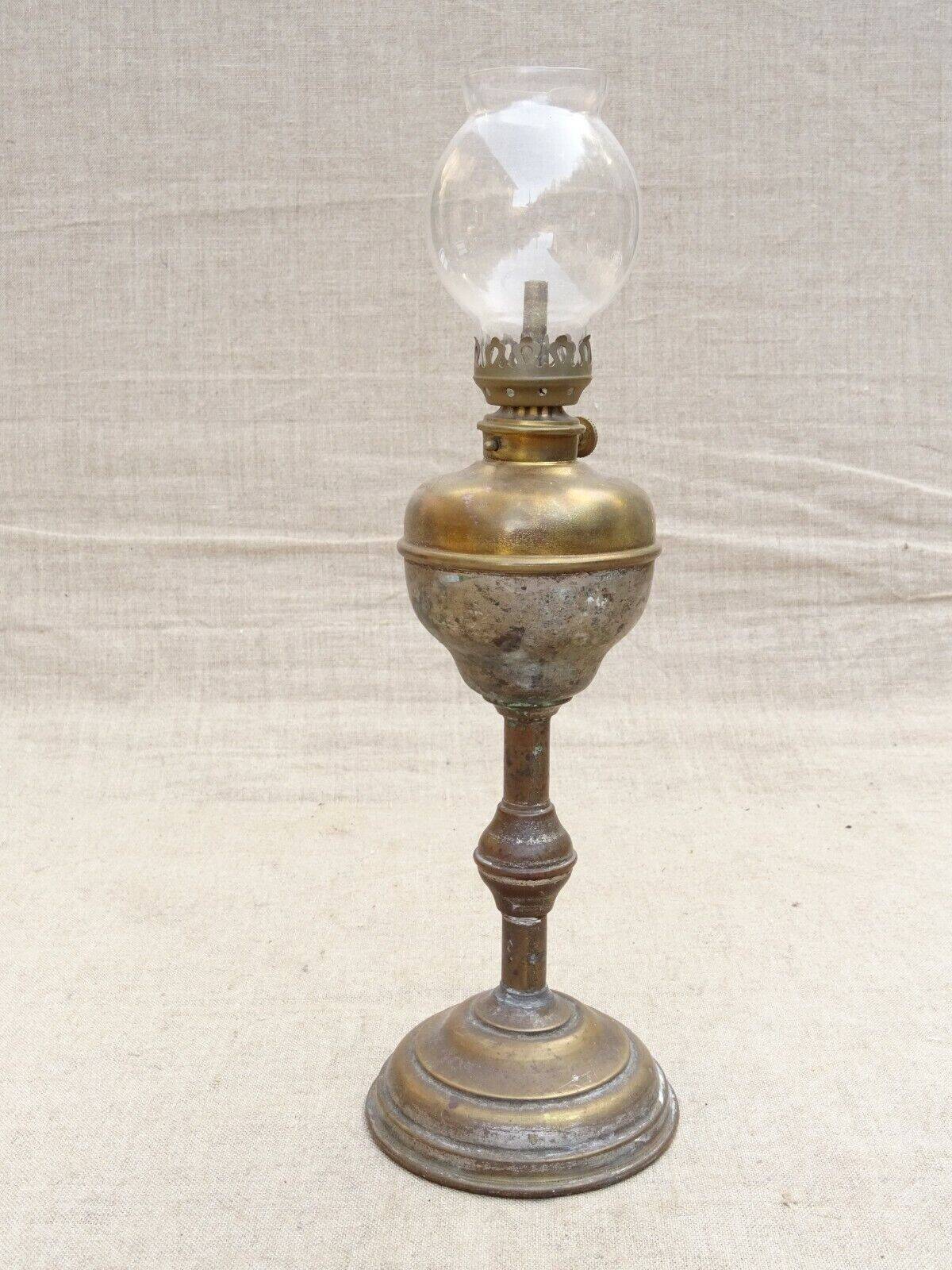 Ancien lampe à essence sur pied bruleur M.B. Maris et Besnard