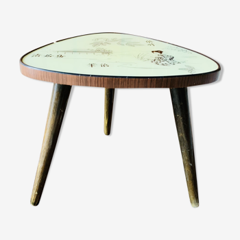 Table basse tripode japonisante