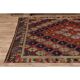 1970s Vintage Turkish Oushak Handmade Wool Cotton Red Kilim Rug 195x263