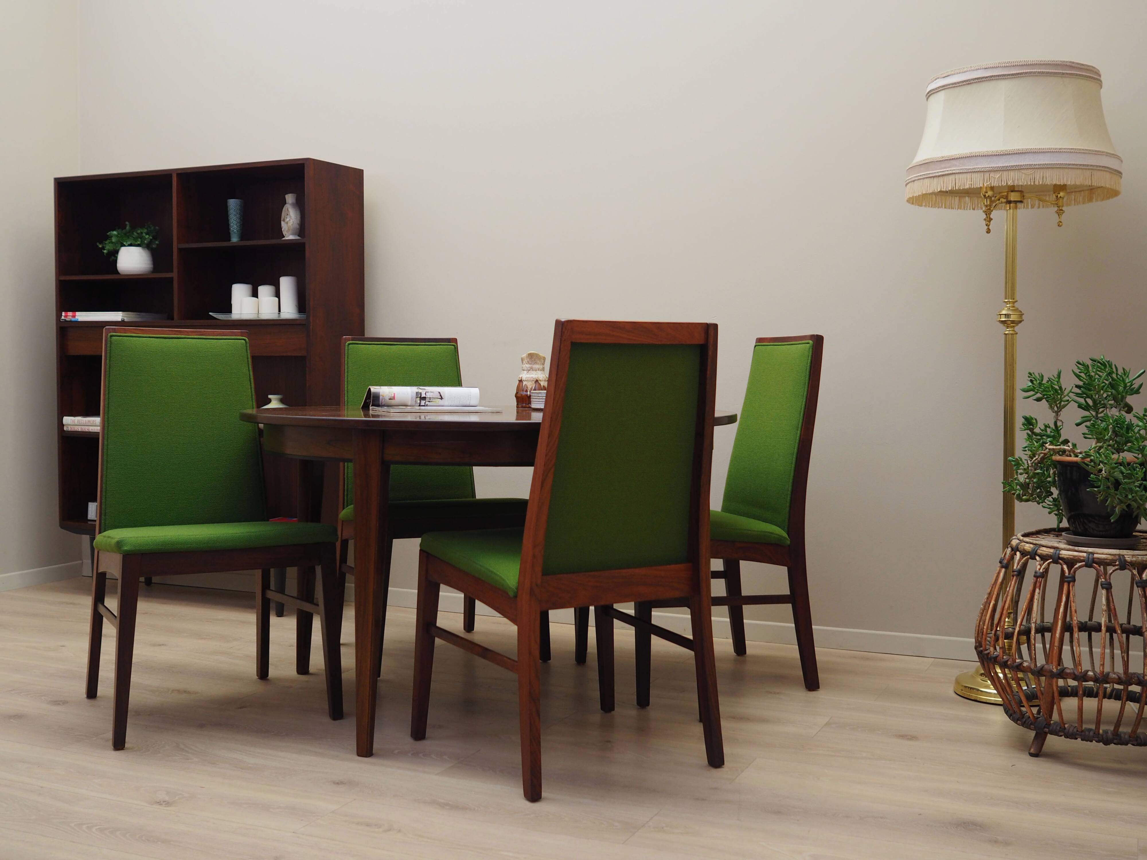 Set of four rosewood chairs, Danish design, 1970s, manufacturer: Dyrlund