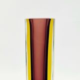 XXL Mid-Century Sommerso Murano Glass Vase by F.Poli for Mandruzzato, 1970s