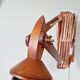 Pair of teak scissor wall lights, Scandinavian style, 1960s