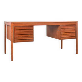 Mid-Century Teak Executive Desk by Torbjørn Afdal for Bruksbo, 1960s.