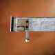 Wall-mounted coat rack in anodised aluminium with 4 hooks, modernist design - 1970s