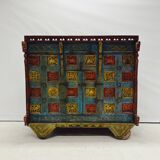 Coffre de mariée antique d'Inde