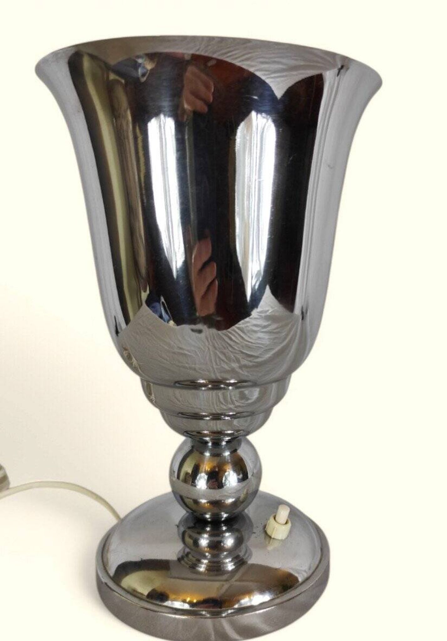 Art Deco / Modernist Chrome Basin Lamp - 1920-1940