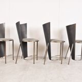 Vintage dining chairs by Frans Van Praet, set of 4