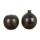 Paire de vases boule style scandinave, céramique