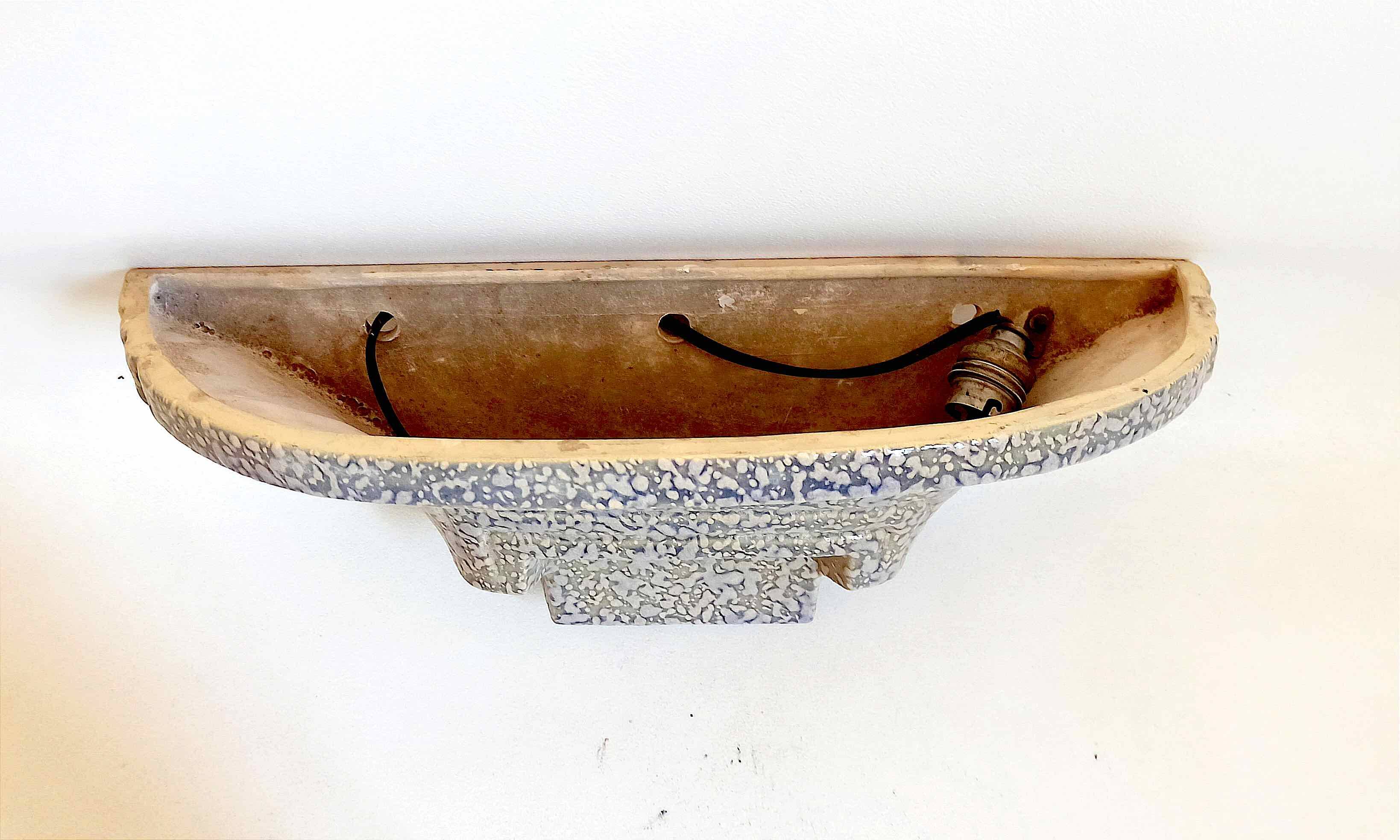 Art Deco ceramic wall light
