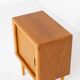Compact cabinet with tambour door by CFC Silkeborg (Denmark, 1960s).