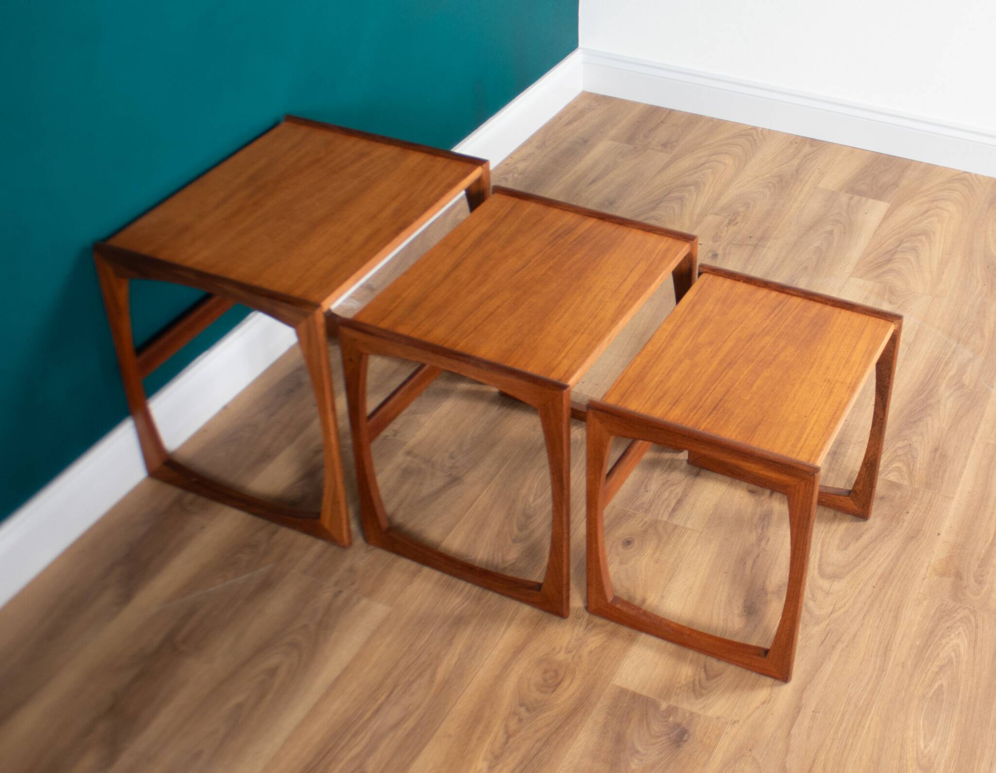 Retro Teak 1960s G Plan Quadrille Nest Of Coffee Tables