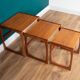 Retro Teak 1960s G Plan Quadrille Nest Of Coffee Tables