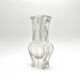 Brutalist Vase Ingrid Glashütte 3085 Transparent Glass 70s