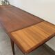 Extendable teak table in Scandinavian/Danish style, Ligne Roset, 1960s.