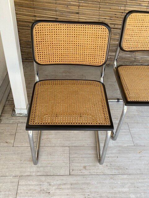 Cesca chairs by Marcel Breuer