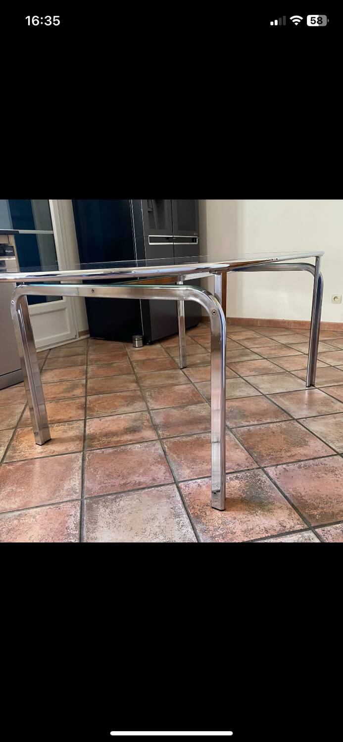 Gastone Rinaldi table. 1970. Italy. 188x88.