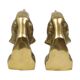 Vintage Pair of Brass Bookends for Irish Setter Dogs