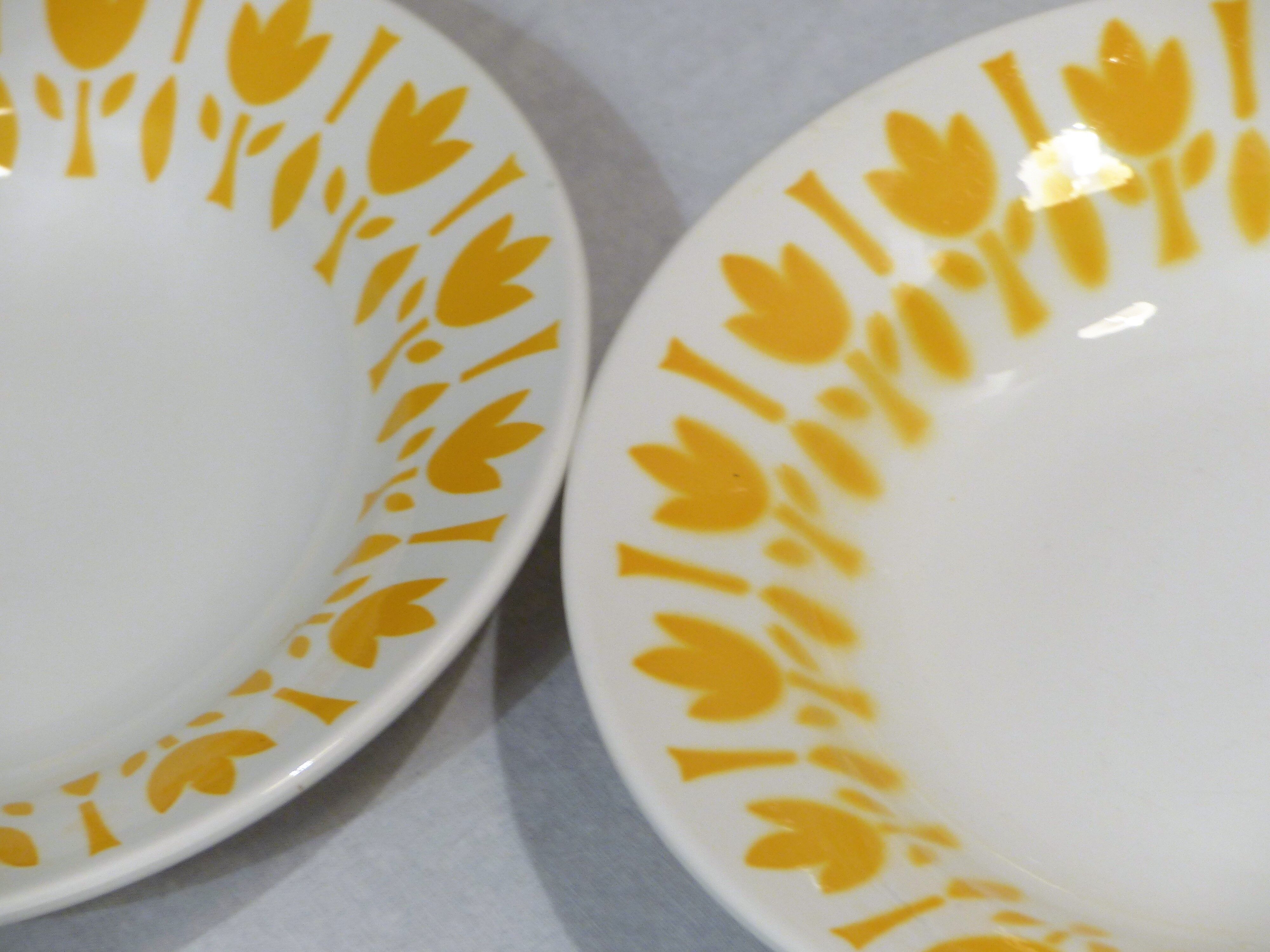 6 plates Lily Diguoin Sarreguemines