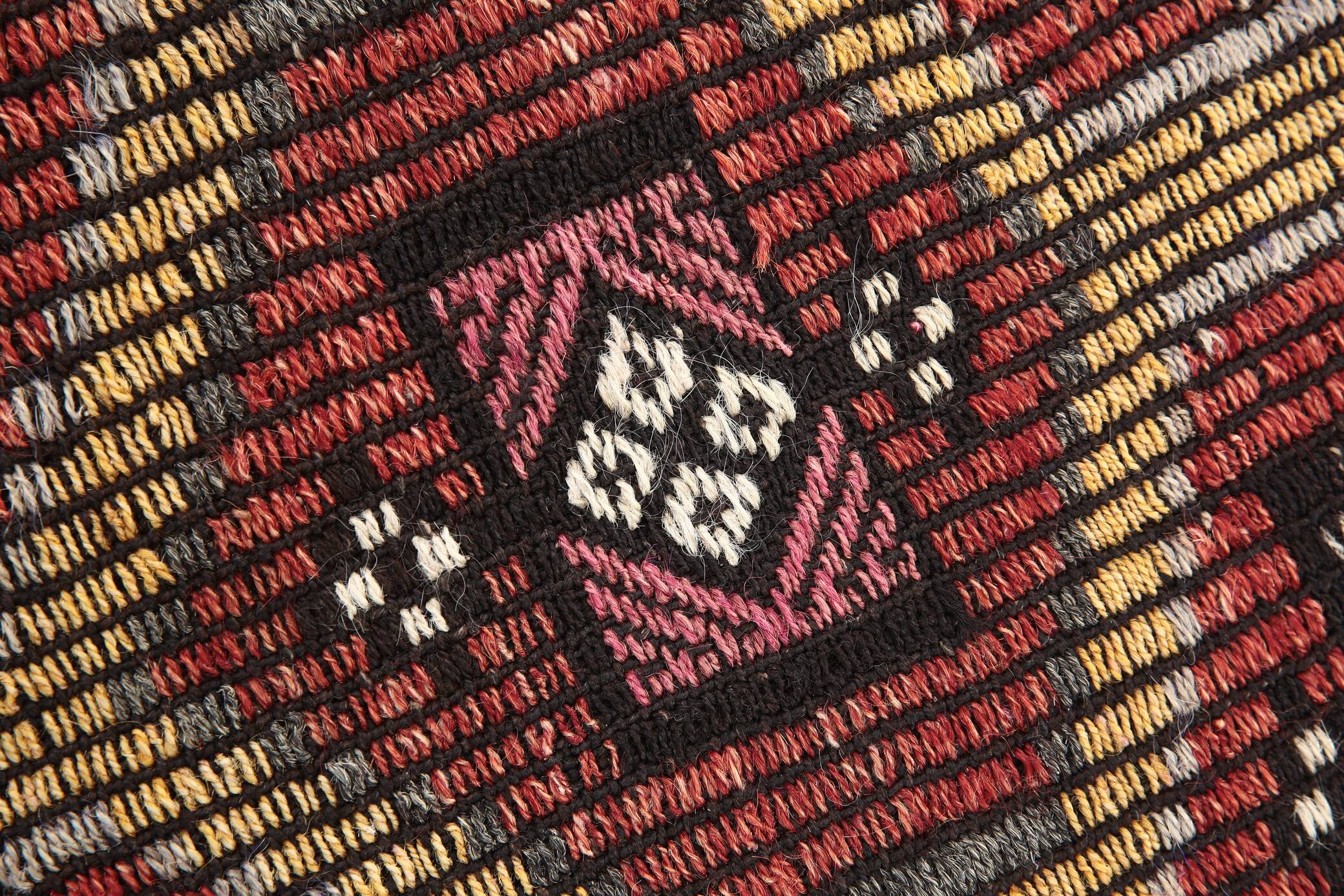 2x7 kilim handmade vintage distressed kilim runner, 61x214 cm