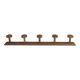Coat rack with 5 hooks