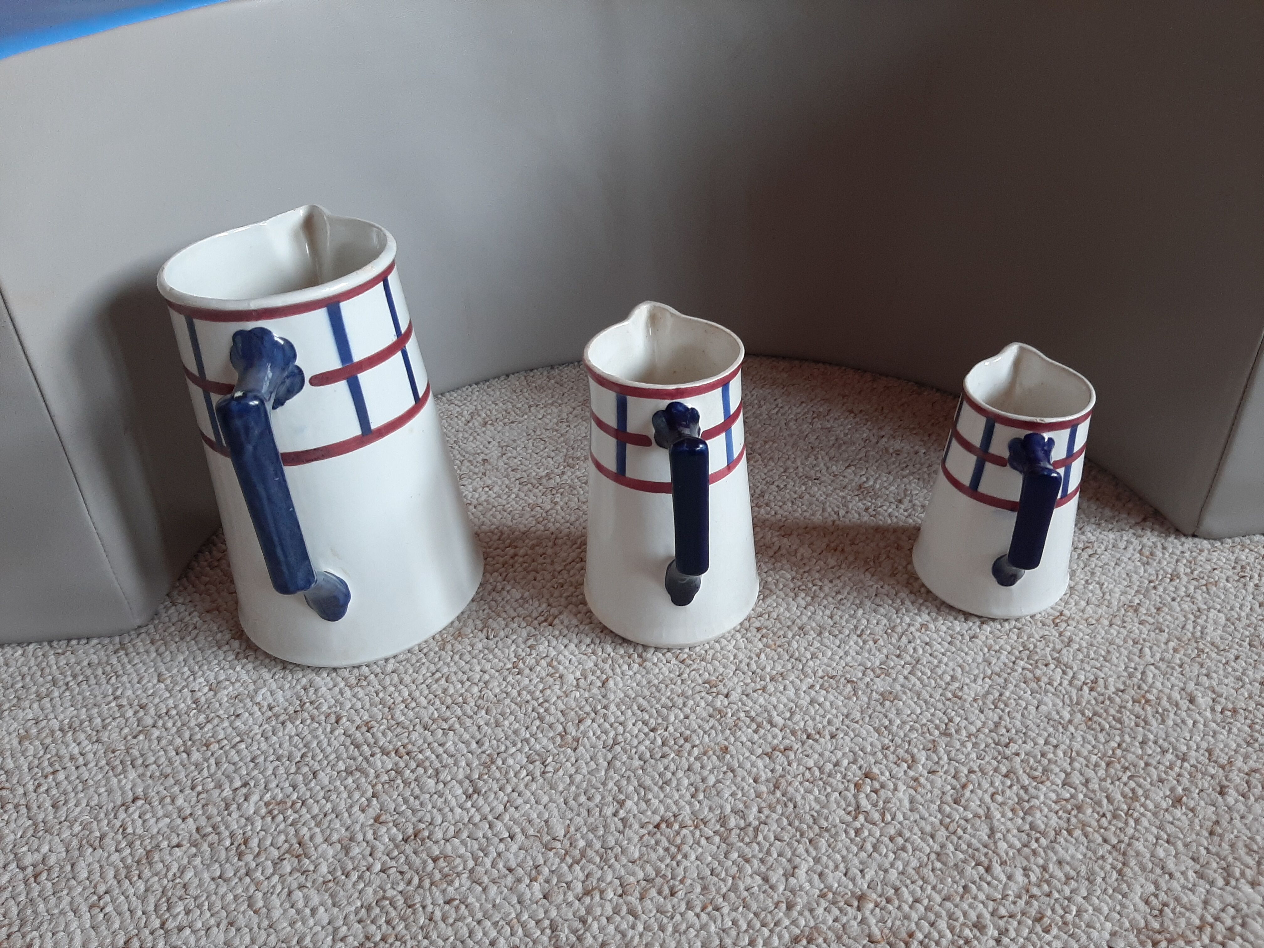 Vintage HBCM Béarn Pitchers-lot of 3