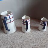 Vintage HBCM Béarn Pitchers-lot of 3