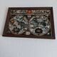 Vintage world map mirror board
