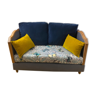 Swallow bench Thevenon Fabric - Completely redone Fabrics Upcycling
