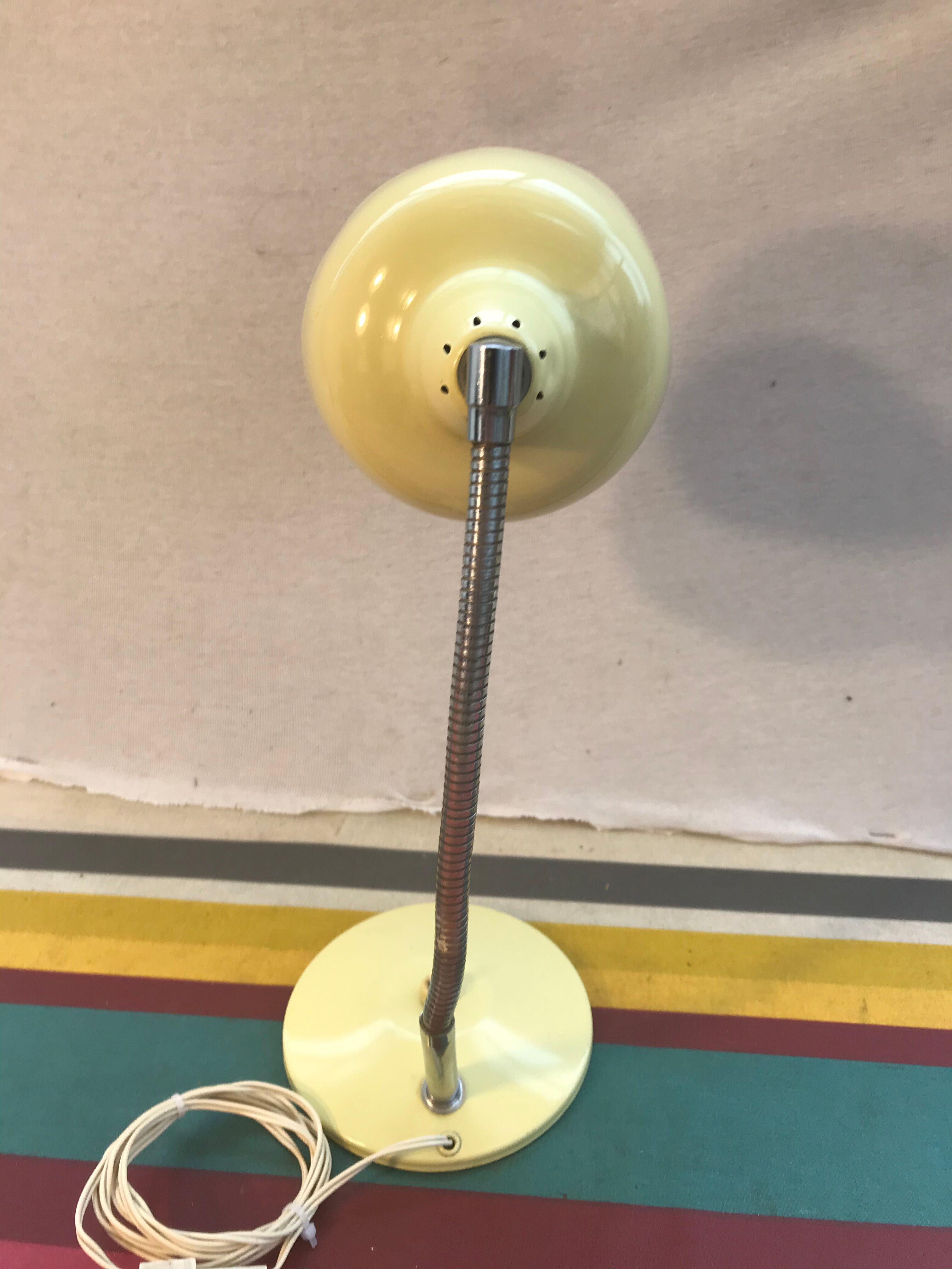 Aluminor metal metal flexible arms desk lamp - globe alu 70 vintage