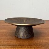 Brutalist Bronze Candle Holder Mid-Century, 1960s