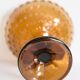 Vintage glass sugar bowl in brown, yellow, and orange, Italy, 1960s.